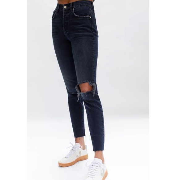 Free People Denim - Free People We The Free Black Stella Distressed Jeans NWT